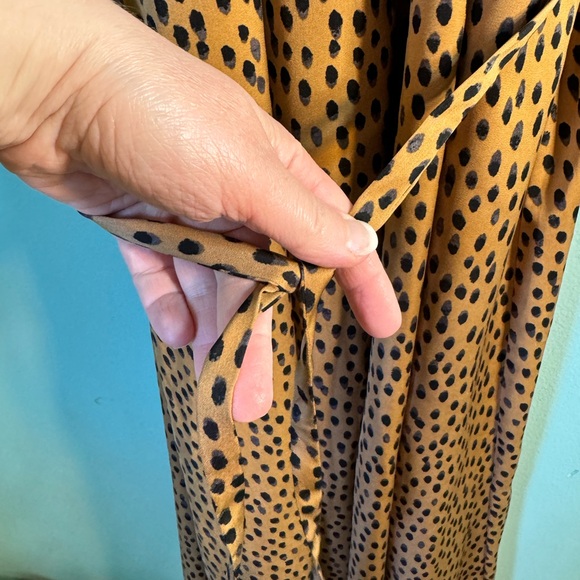 Banana Republic, sleeveless, polka dot, dress, with tie , size medium. - Picture 5 of 7